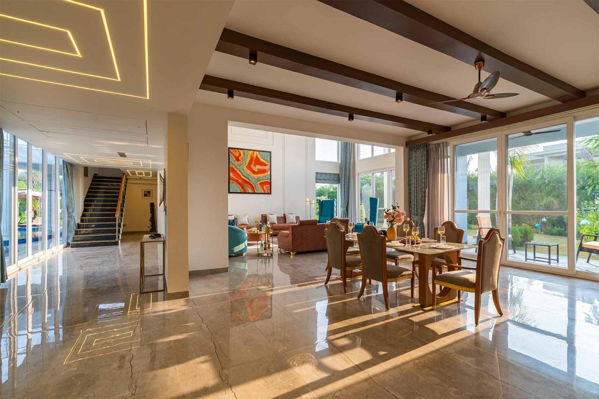 Stayvista At Serenity Farms With Pool, Lawn, Bonfire & Bbq Sohna エクステリア 写真